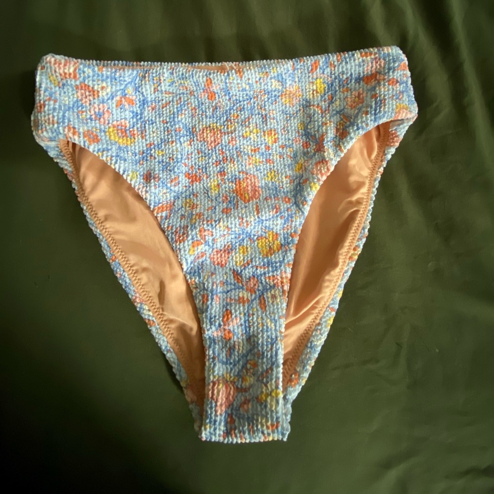 J. Crew Scrunchie Floral Afternoon High-ride Bikini Bottoms